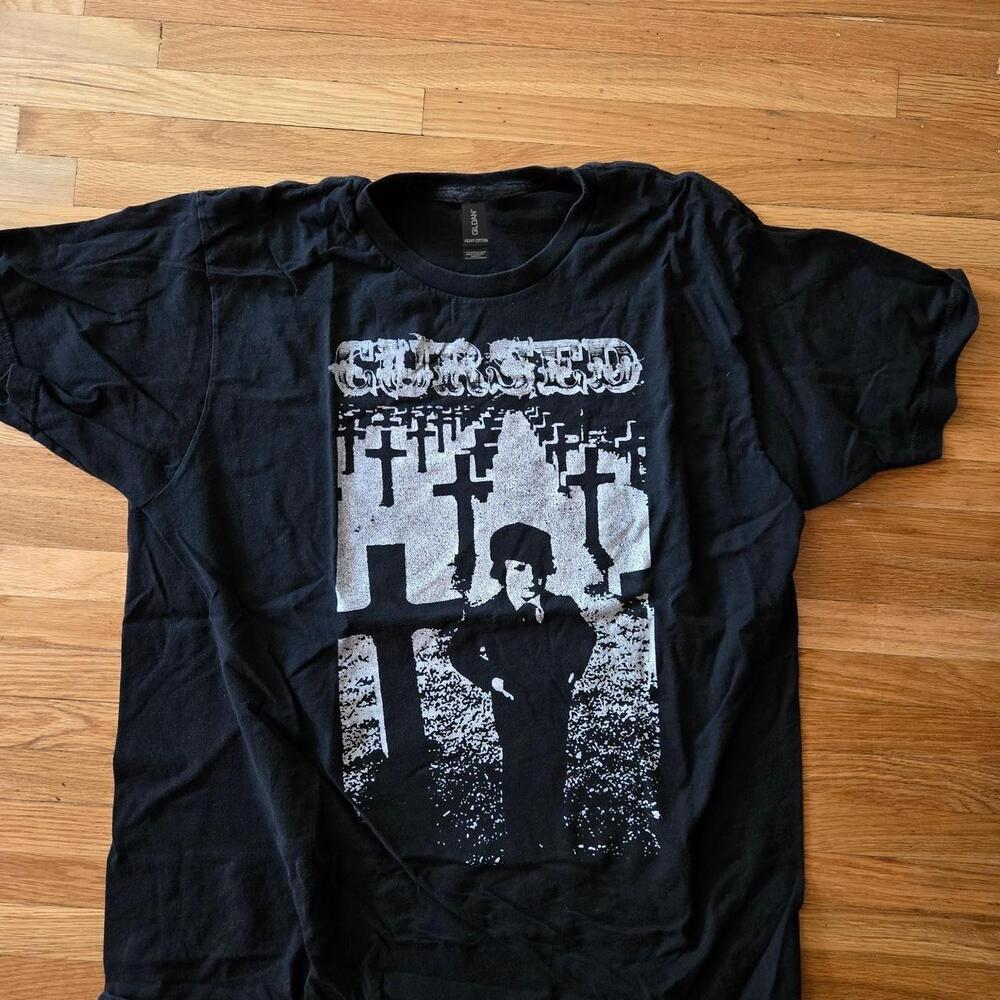 Black And White Cursed Band Tee